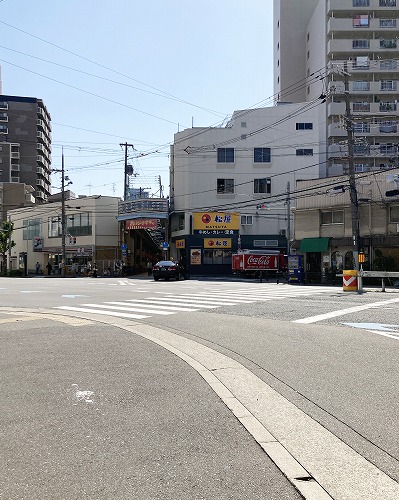 中崎町駅から「おにぎりごりちゃん 中崎町本店」への行き方
