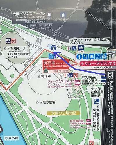 JR大阪駅から大阪城ホールへの行き方