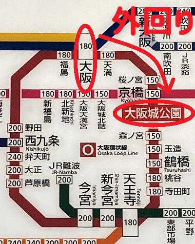 JR大阪駅から大阪城ホールへの行き方