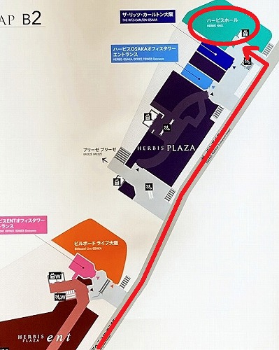 阪急大阪梅田駅からハービスホールへの行き方