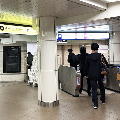 四つ橋線西梅田駅から谷町線東梅田駅への乗り換え方法