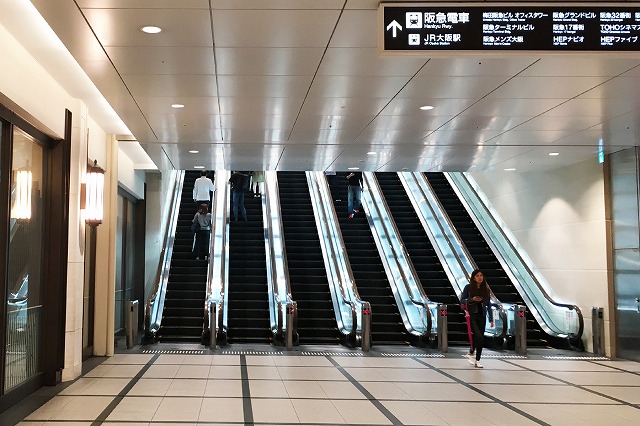 北新地駅から阪急大阪梅田駅への乗り換え方法