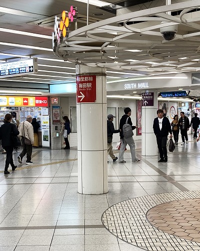阪神大阪梅田駅から谷町線東梅田駅への乗り換え方法