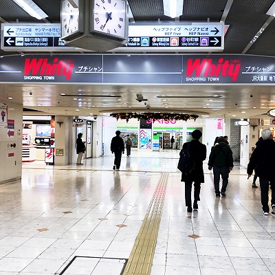阪急大阪梅田駅からヘップナビオ／阪急メンズ大阪への行き方