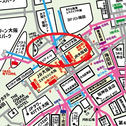ノースゲートビル/大阪ステーションシティへの行き方【梅田】JR・御堂筋線・阪急・阪神からの迷わない道順