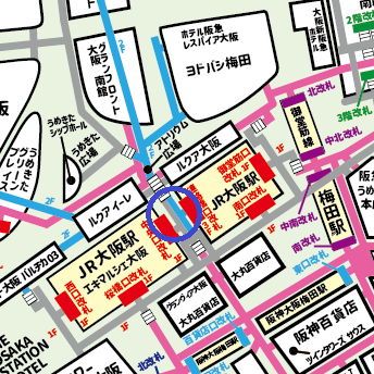 時空の広場への行き方【梅田】JR・御堂筋線・阪急・阪神からの迷わない道順