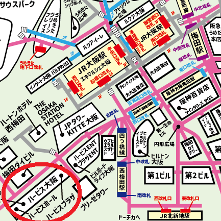 ハービスプラザ／ハービス大阪への行き方【梅田】JR・御堂筋線・阪急・阪神からの迷わない道順