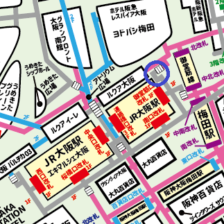 御堂筋北口への行き方【梅田】JR・御堂筋線・阪急・阪神からの迷わない道順
