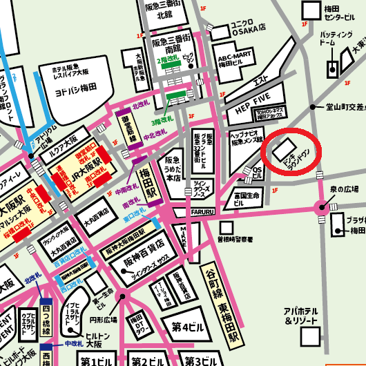 ドンキホーテ梅田本店への行き方【梅田】JR・御堂筋線・阪急・阪神からの迷わない道順