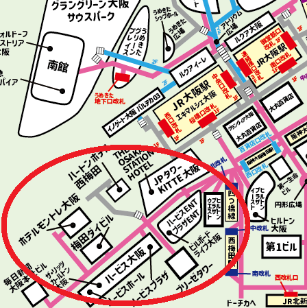 大阪ガーデンシティへの行き方【梅田】JR・御堂筋線・阪急・阪神からの迷わない道順